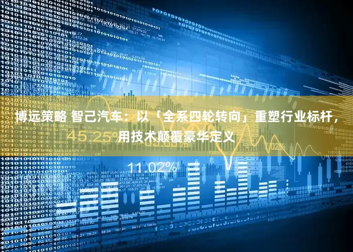 博远策略 智己汽车：以「全系四轮转向」重塑行业标杆，用技术颠覆豪华定义
